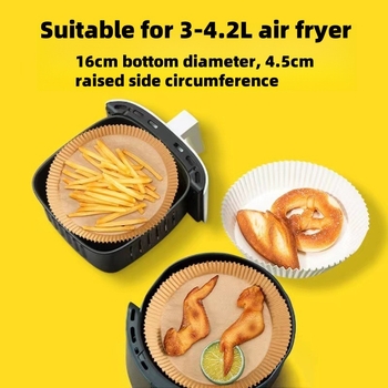 Hârtie de copt pentru air fryer, rezistentă la temperaturi înalte