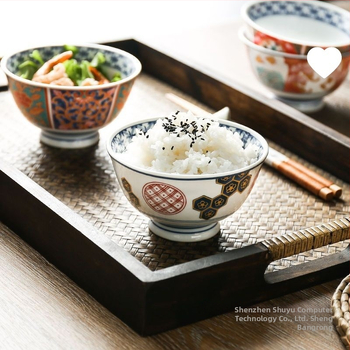 Japonského štýlu keramické misky s viečkom na polievky, rezance, dusené jedlá, parené vajcia a ryžu