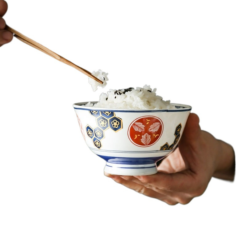 Boluri ceramice în stil japonez cu capace pentru supă, tăiței, tocană, ouă la abur și orez