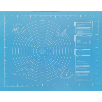 Covoraș mov pentru frământat, cu marcaje de măsură, antiaderent pentru bucătărie și coacere, 40×50 cm
