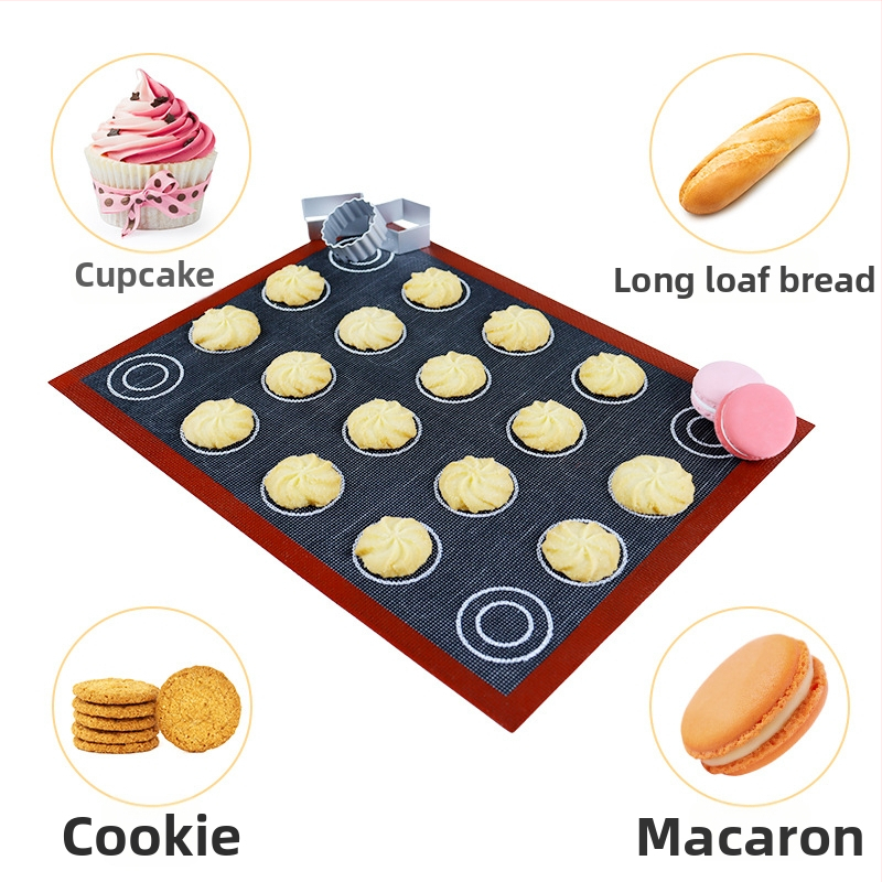 Covoraș de frământat din silicon platinat, de calitate alimentară, dreptunghiular, 30×40 cm, pentru aluat, patiserie și pâine