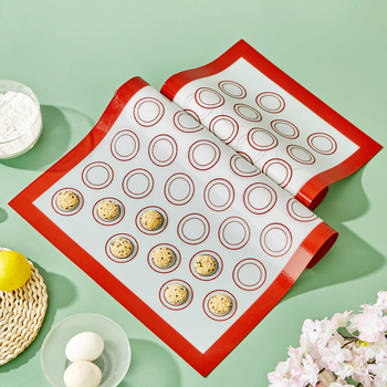 Covoraș din silicon platina pentru makaron, suprafață de frământat antiaderentă, rezistentă la temperaturi ridicate, unealtă de coacere pentru macarons