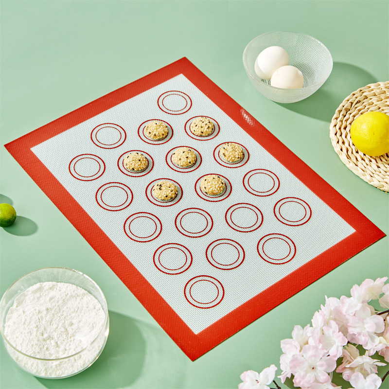Covoraș din silicon platina pentru makaron, suprafață de frământat antiaderentă, rezistentă la temperaturi ridicate, unealtă de coacere pentru macarons