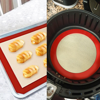 Tavă de copt din silicon alimentar, rezistentă la temperaturi înalte, pentru frământat aluat și coacere
