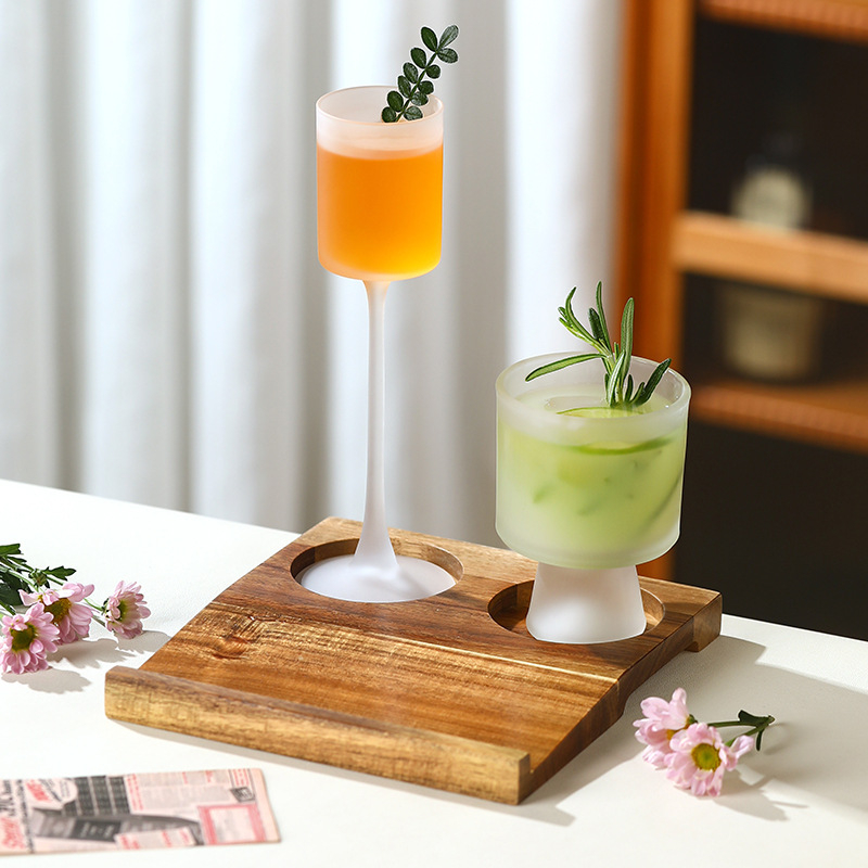 Set de pahare pentru cocktail cu finisaj mat – 3 pahare pentru cafea și cold brew, din sticlă