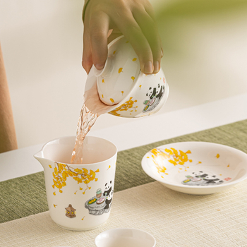 Set ceai gaiwan cu siglă personalizată