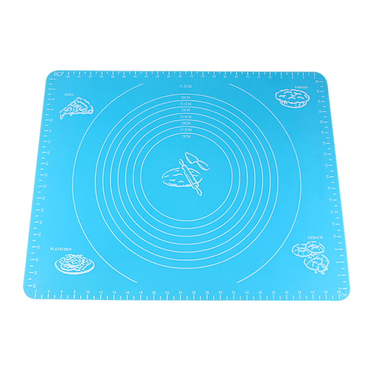 Covor de silicon pentru frământat și întins cu scară de măsură, rezistent la temperaturi înalte, antiaderent, antialunecare, 50×40 cm