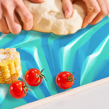 Covoră de copt din silicon alimentar, grosime sporită, antiaderent, covoraș de frământat cu imprimeu camuflaj, unealtă de bucătărie pentru uz casnic