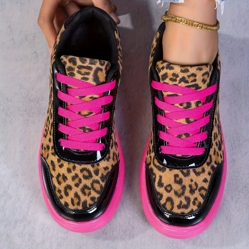 2025 nova moda u stilu fakultetskih casual tenisica s debelim potplatom, leopard uzorak, outdoor skateboard tenisice