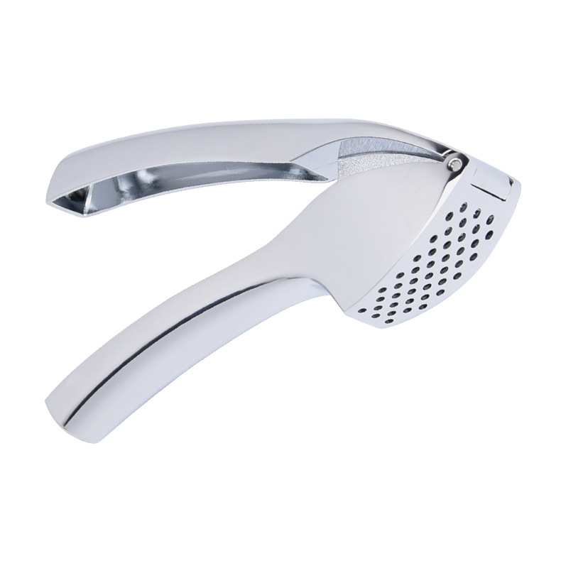 Presă de usturoi manuală, cu decojit și zdrobitor – accesoriu de bucătărie din aliaj de zinc