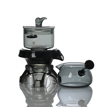 Ceainic din sticlă și set de ceai pentru fierbere pe aragaz, infuzor din borosilicat, stil retro, pentru 4 persoane.