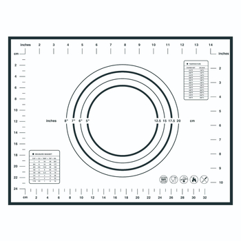 Covoraș de frământat din silicon alimentar, 50×60 cm, mare