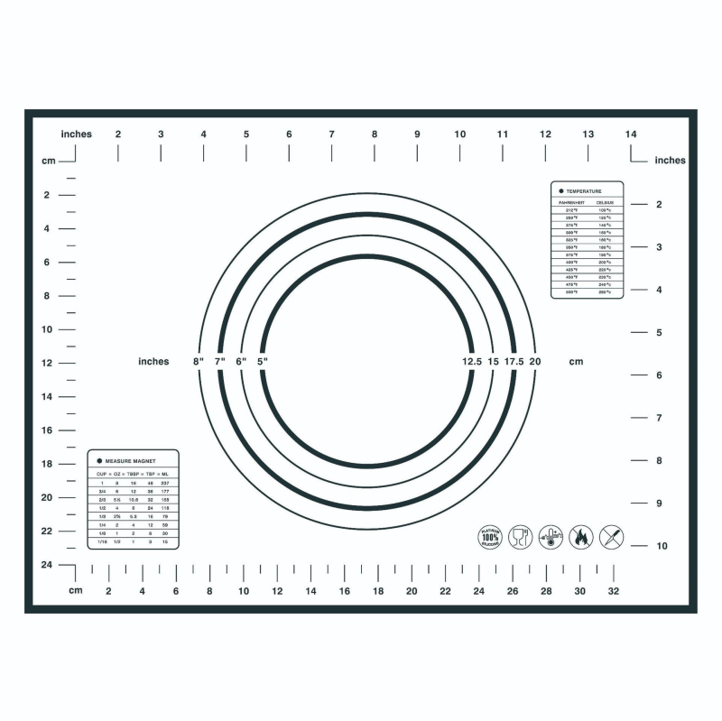 Covoraș de frământat din silicon alimentar, 50×60 cm, mare