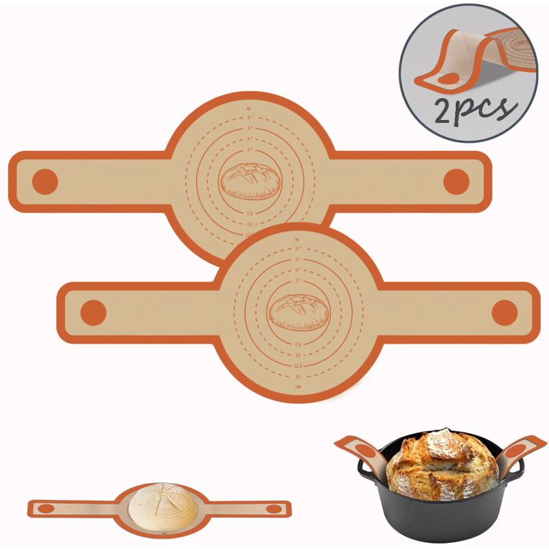 Covoraș de silicon Sourbread pentru coacere – covoraș antiaderent pentru frământat și dospit, cuptor, protecție împotriva arsurilor