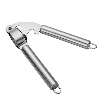 Presă de usturoi din oțel inoxidabil, zdrobitor de usturoi, instrument de bucătărie multifuncțional, decojitor de usturoi, storcător de usturoi, oțel inoxidabil 304