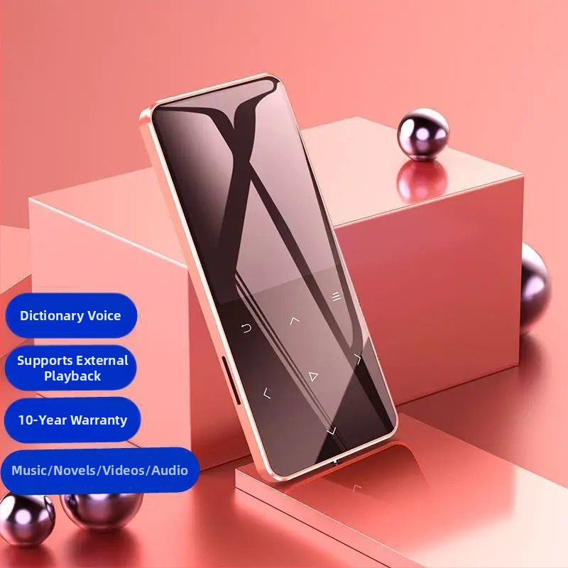 Bluetooth MP4 prehrávač s dotykovým displejom, malý prenosný MP3 prehrávač, Walkman štýl P3, čítač elektronických kníh, USB