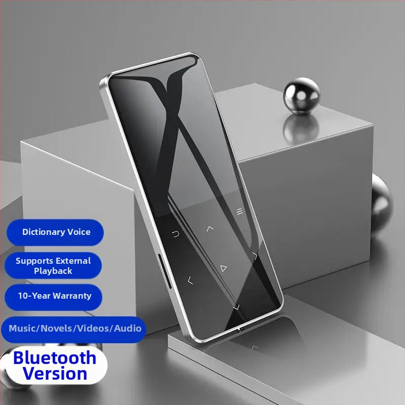 Bluetooth MP4 prehrávač s dotykovým displejom, malý prenosný MP3 prehrávač, Walkman štýl P3, čítač elektronických kníh, USB