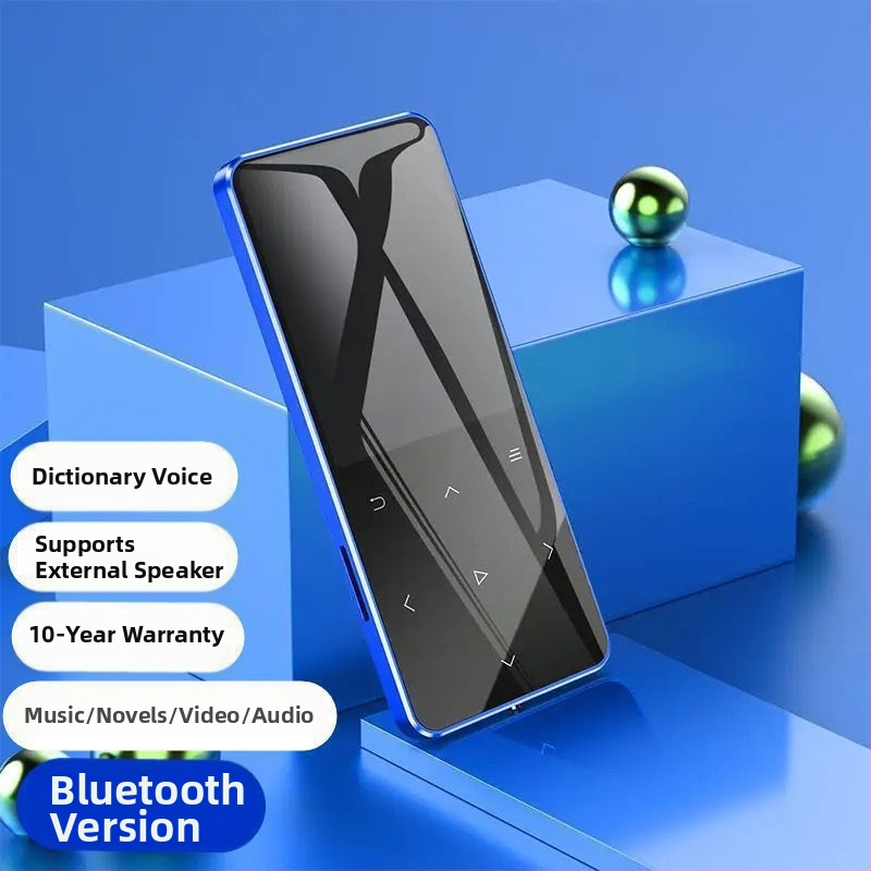 Bluetooth MP4 prehrávač s dotykovým displejom, malý prenosný MP3 prehrávač, Walkman štýl P3, čítač elektronických kníh, USB