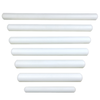Rulou POM pentru aluat, 23×2,5 cm, alb, antiaderent, instrument fondant