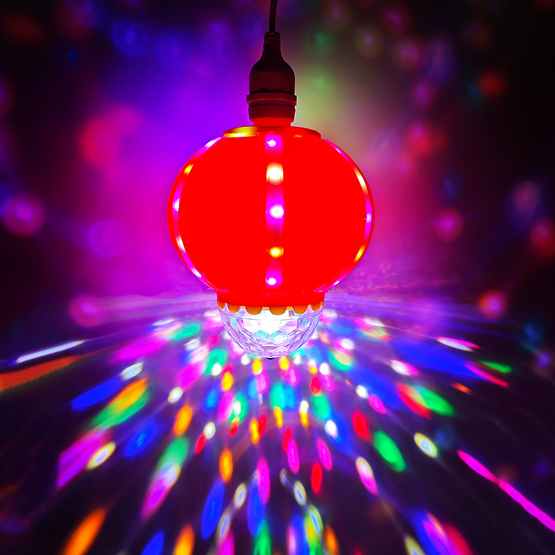 Felinare roșii de Anul Nou cu mesaje de binecuvântare, decor LED exterior, atmosferă festivă, felinare rotative colorate
