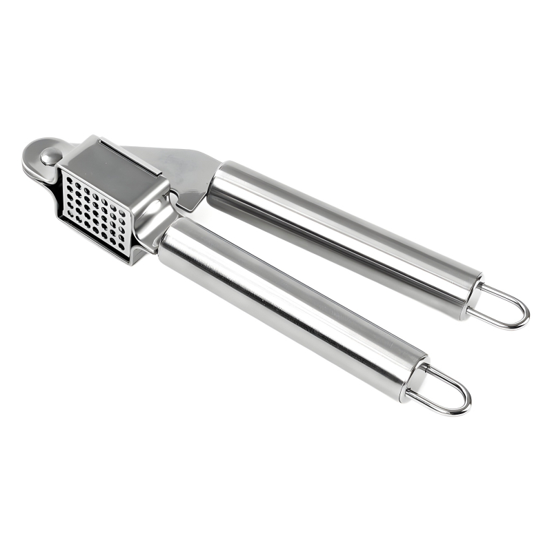 Presa de usturoi din oțel inox, manuală, multifuncțională pentru pastă de usturoi și usturoi tocat