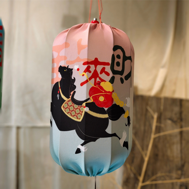 Fanar metalic exterior rezistent la apă, în stil chinezesc modern și artă națională, decor pentru festivaluri și piețe