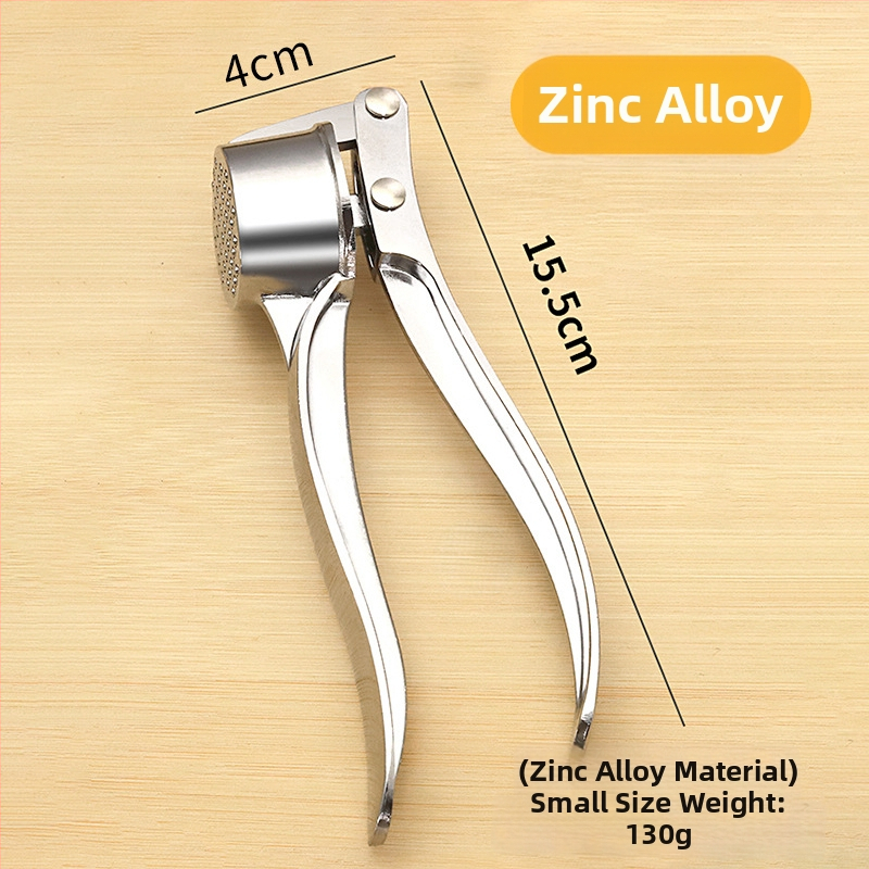 Presă de usturoi din aliaj de zinc, zdrobitor/mașină pentru usturoi și clips pentru usturoi, multifuncțional, din oțel inoxidabil