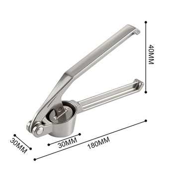 Presă manuală de usturoi cu decojit, presă din aliaj de aluminiu, zdrobitor de usturoi, ustensilă de bucătărie