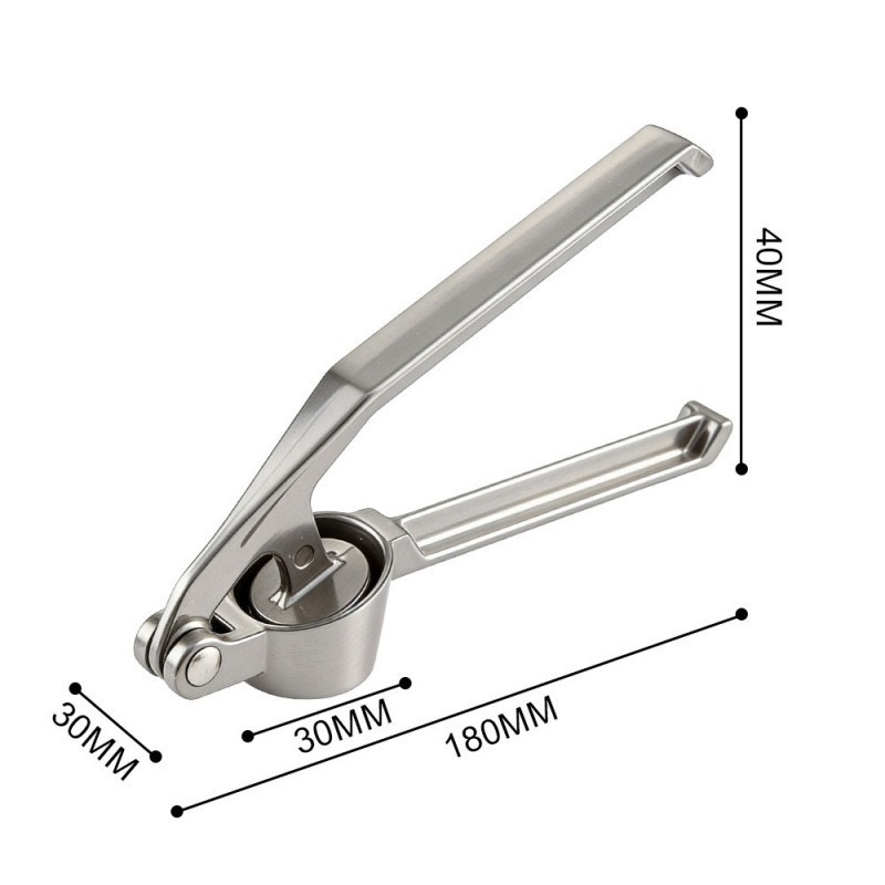 Presă manuală de usturoi cu decojit, presă din aliaj de aluminiu, zdrobitor de usturoi, ustensilă de bucătărie