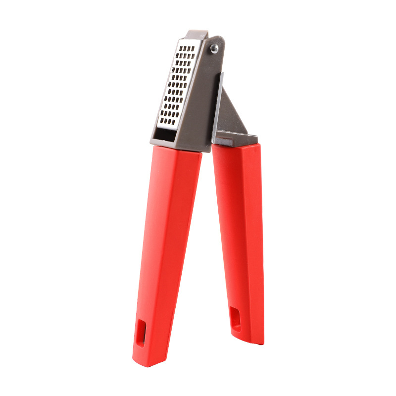 Presă manuală de usturoi din oțel inoxidabil 430, mâner din plastic, mincer pentru pastă de usturoi