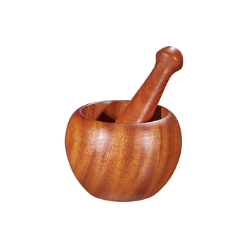 Zdrobitor de usturoi din lemn de santal negru, ustensilă de bucătărie manuală, stil antic