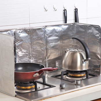 Barieră de ulei din folie de aluminiu pentru bucătărie, protecție împotriva stropilor la aragaz, hârtie termoizolantă rezistentă la ulei