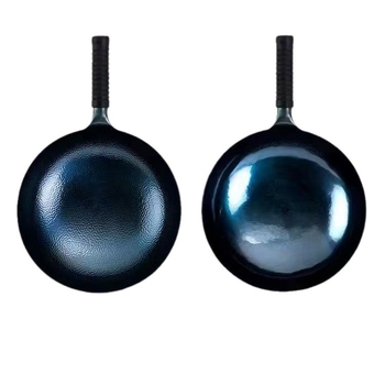 Wok din fier forjat, lucrat manual, tradițional, 32 cm, neacoperit