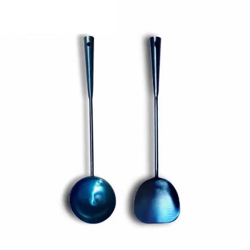 Wok din fier forjat, lucrat manual, tradițional, 32 cm, neacoperit