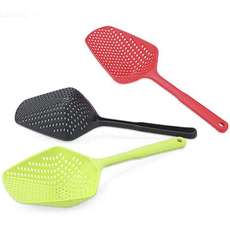 Unelte de bucătărie din plastic pentru scurgere și lingură de gheață