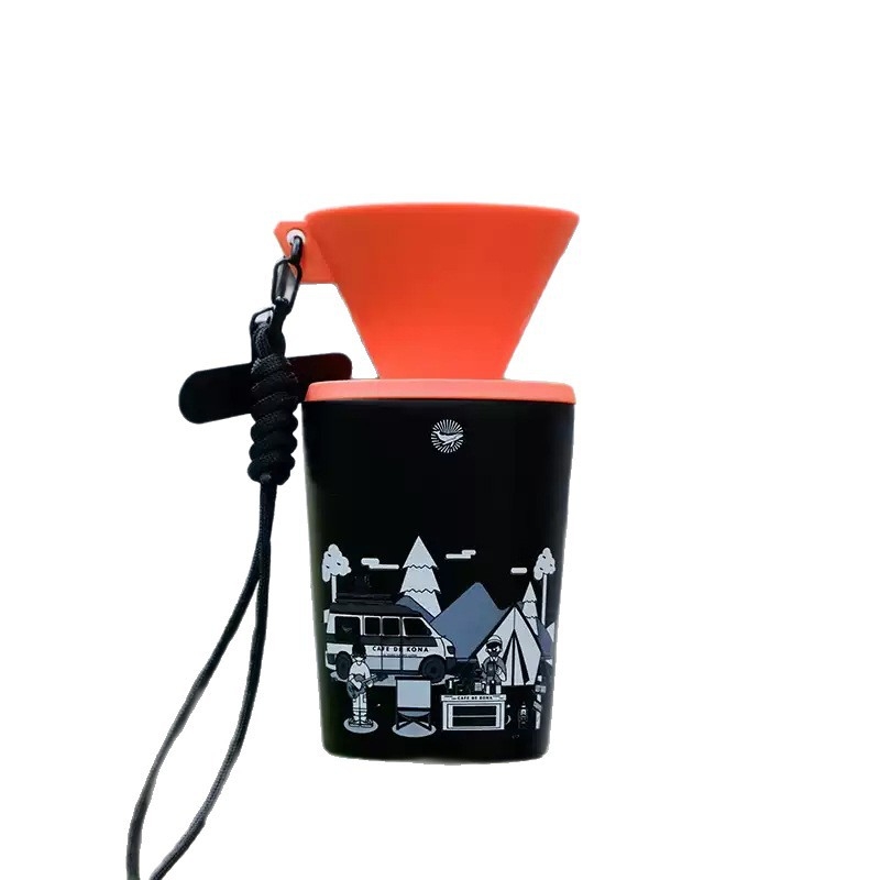 CAFEDE KONA Ceasca de degustare a cafelei MINI, filtru 3-in-1, cană portabilă pentru preparare manuală a cafelei