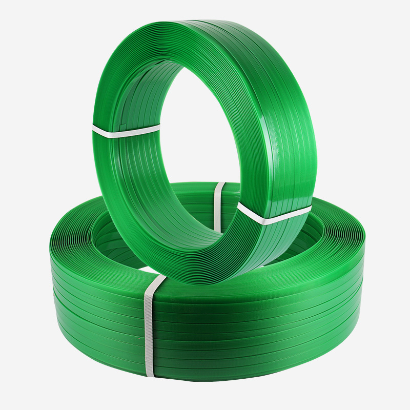 Bandă de ambalare din plastic-otel 1608, manuală, verde, bandă PET pentru ambalare