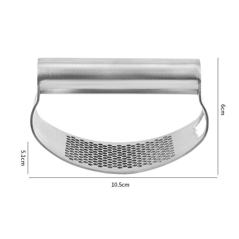 Presă de usturoi din oțel inoxidabil – arc circular, zdrobitor de usturoi pentru bucătărie