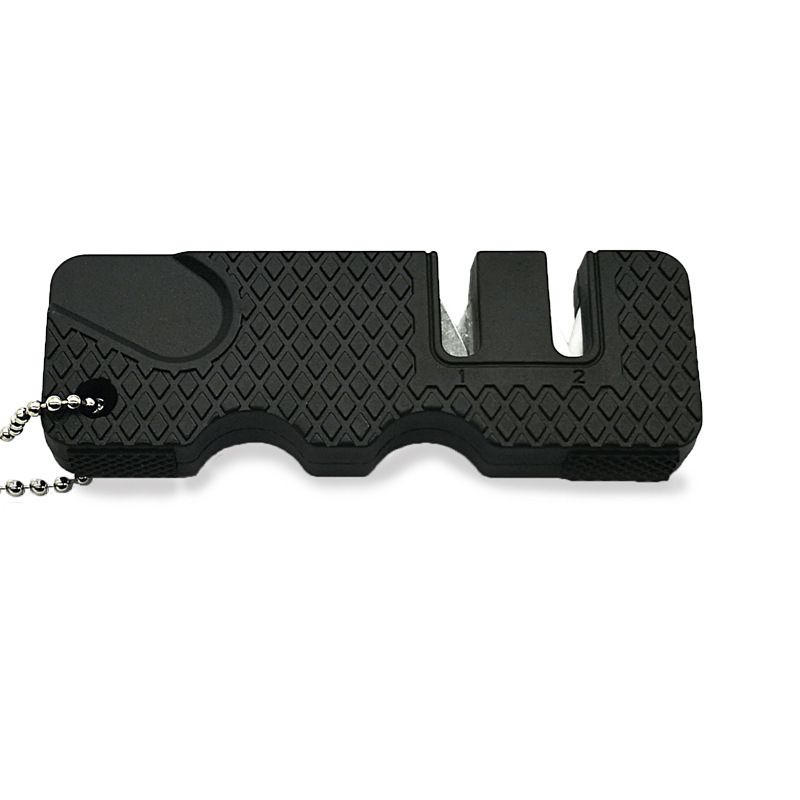 Ascuțitor ceramic pentru cuțite, piatră de ascuțit multifuncțională, compactă, portabilă, pentru cuțite de bucătărie și foarfece, manual