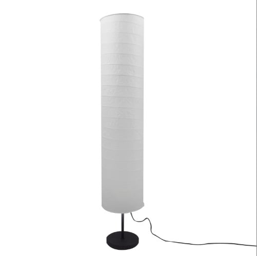 Lampă de podea din hârtie, stil european modern, design creativ și simplu, Helmo Nordic, pentru living, dormitor sau birou, iluminare ambientală.
