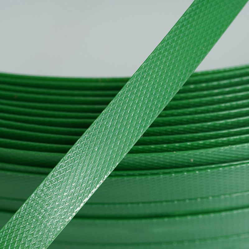 Bandă PET pentru ambalare, 16x0.8 mm, verde, 5800 N, cu dublă utilizare