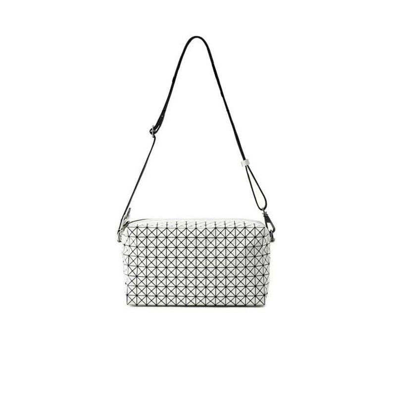 Trokutasta torbica preko ramena od PVC-a s geometrijskim šavovima, unisex, japanski stil