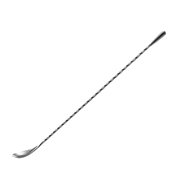 Bețișor de amestecare din oțel inoxidabil, mâner lung, formă de picătură de apă, pentru cocktailuri, cafea și ceai cu lapte; lingură de bar din metal