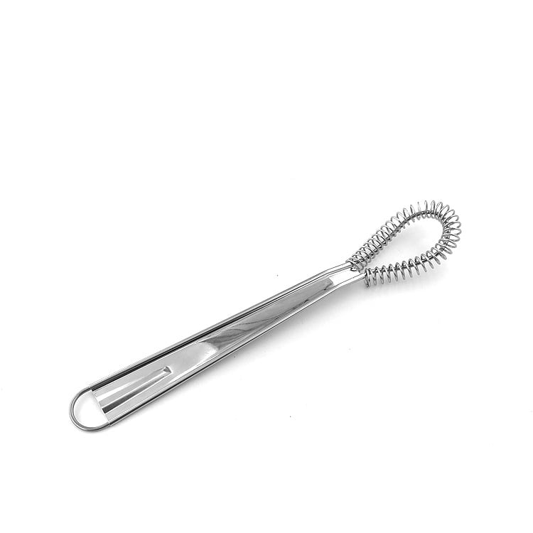 Batător de ouă manual din oțel inoxidabil 430, cu arc spiral – unealtă pentru cofetărie