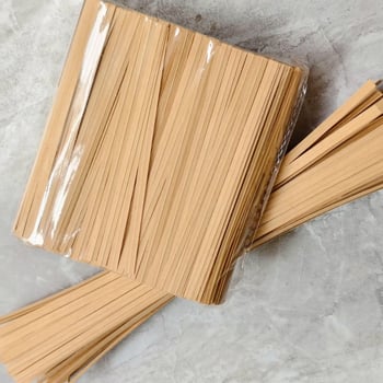 Ekološke vezice od kraft papira s željeznom žicom za zavarivanje hrane, zatvaranje kruha, povezivanje posuđa i DIY projekti