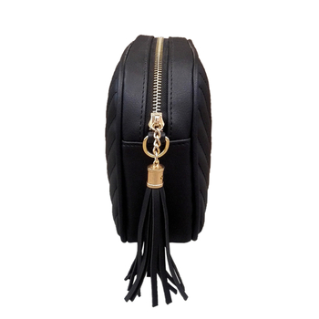Ženska crossbody torba s lancem, izvezenim resicama, PU materijal, mali kvadratni oblik