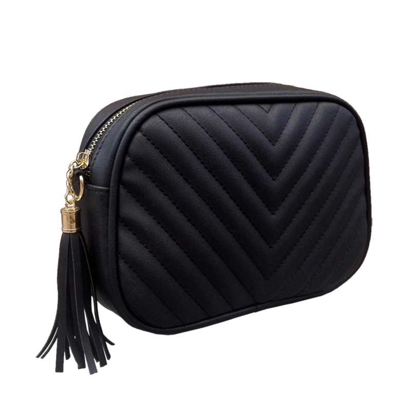Ženska crossbody torba s lancem, izvezenim resicama, PU materijal, mali kvadratni oblik