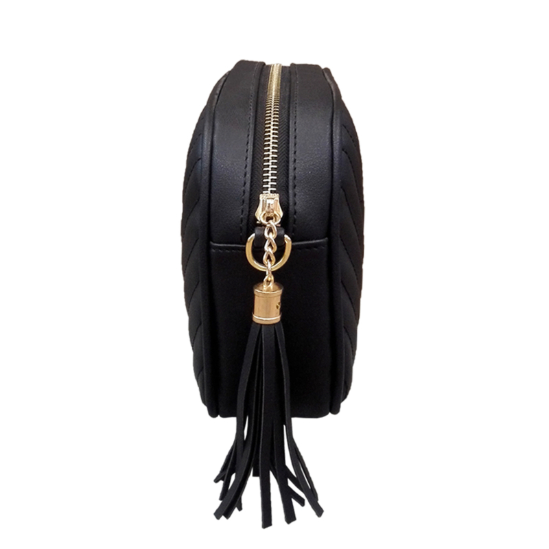 Ženska crossbody torba s lancem, izvezenim resicama, PU materijal, mali kvadratni oblik