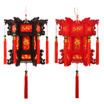 2024 felinar LED rotativ, dragon chinezesc, lampion hexagonal mare pentru balcon, candelabru de Anul Nou