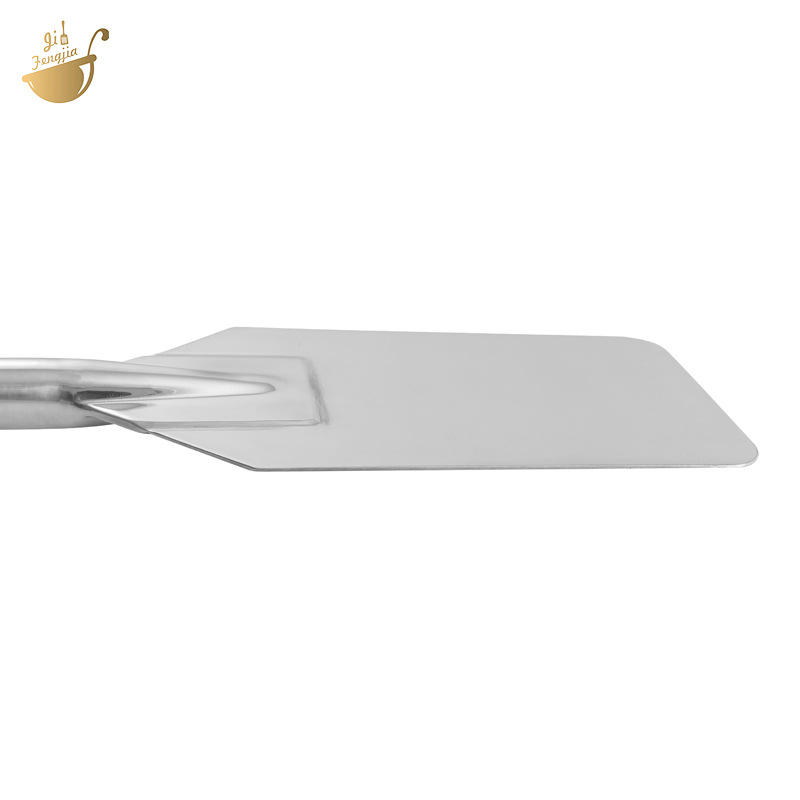 Spatulă de bucătărie din oțel inoxidabil, multifuncțională, cu cap pătrat îngroșat